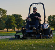 Man operating a yellow 2020 Cub Cadet® Lawn & Garden Tractor.